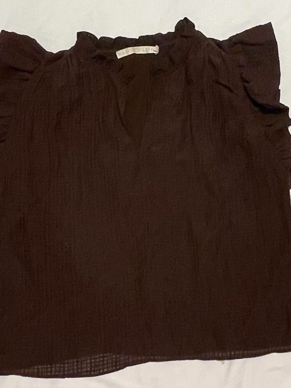 MARIE OLIVER Women’s Brown Blouse, Size M